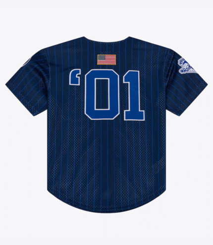 Jay-Z The Blueprint x Mitchell & Ness Navy Mesh Baseball Jersey 2
