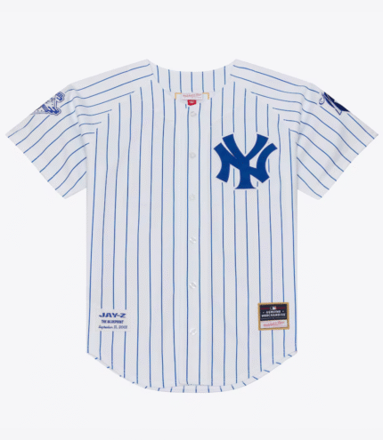 Jay-Z The Blueprint x Mitchell & Ness White Baseball Jersey 1
