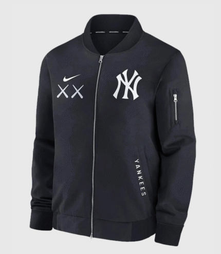 KAWS x MLB Yankees Nike Dugout Bomber Jacket 1