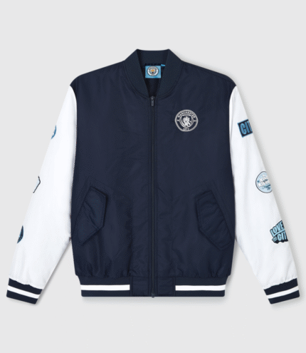 Manchester City Varsity Bomber Jacket 1