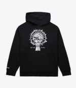 Mitchell & Ness LeBron James Black Philadelphia 76ers Witness Hoodie 1