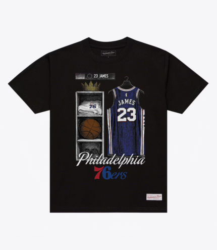 Mitchell & Ness LeBron James Philadelphia 76ers Locker Room T-Shirt 1