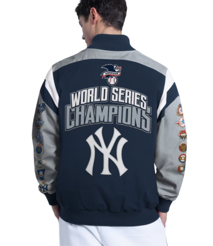 NY Yankees Strong Safety Commemorative Navy Jacket 2