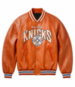 New York Knicks Chrome Hearts Varsity Jacket 1