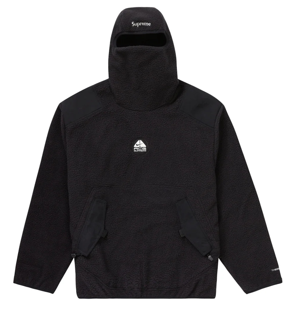 Supreme Nike ACG Fleece Pullover Black Hoodie 1 Supreme Nike ACG Fleece Pullover Black Hoodie 1