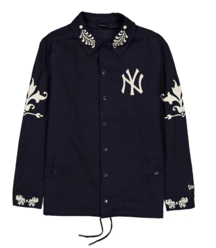 Yankees New Era Navy Coaches Full-Snap Jacket 3