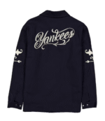 Yankees New Era Navy Coaches Full-Snap Jacket 4