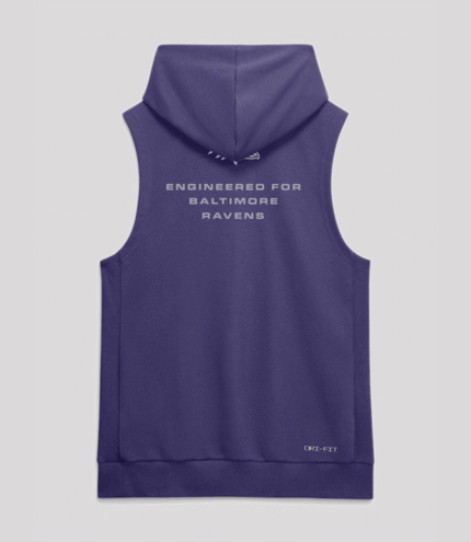 2026 Baltimore Ravens Sideline Sleeveless Hoodie 1