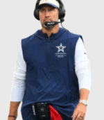 2026 Brian Schottenheimer Preseason Cowboys Sleeveless Anorak Jacket 4