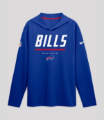 2026 Buffalo Bills Sideline Long Sleeve Hooded T-Shirt 1