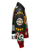 2026 Chris Brown R&B Tour Leather Bomber Jacket 6