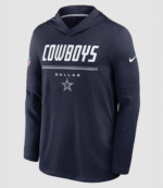 2026 Dak Prescott Preseason Cowboys Long Sleeve Hooded T-Shirt 2