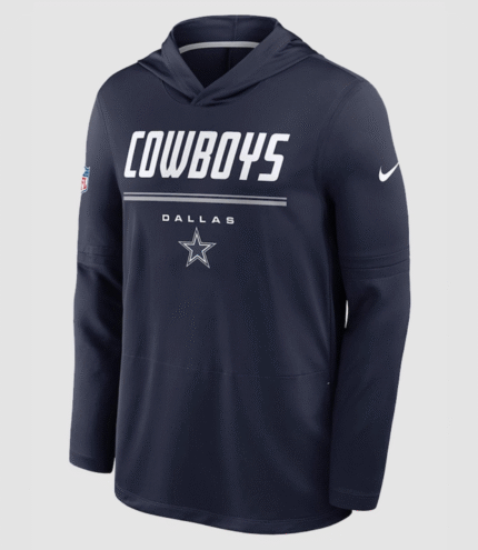 2026 Dak Prescott Preseason Cowboys Long Sleeve Hooded T-Shirt 2