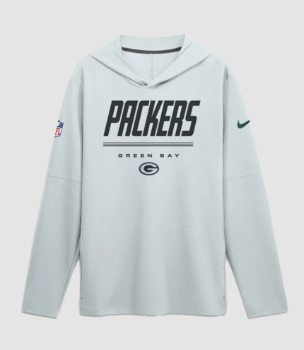 2026 Green Bay Packers Sideline Long Sleeve Hooded T-Shirt 1