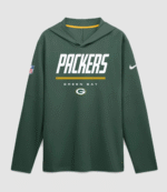 2026 Green Bay Packers Sideline Long Sleeve Hooded T-Shirt 2