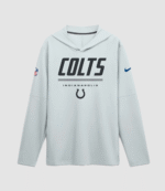 2026 Indianapolis Colts Sideline Long Sleeve Hooded T-Shirt 3