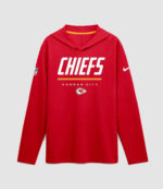 _2026 Kansas City Chiefs Sideline Long Sleeve Hooded T-Shirt 1