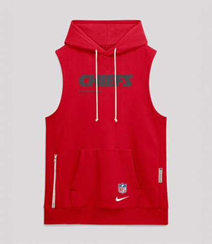 2026 Kansas City Chiefs Sideline Sleeveless Hoodie 2