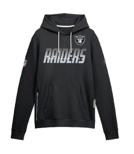 2026 Las Vegas Raiders Preseason Sideline Black Hoodie 1