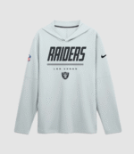 2026 Las Vegas Raiders Sideline Long Sleeve Hooded T-Shirt 1