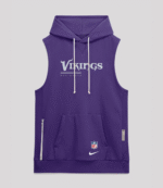 2026 Minnesota Vikings Sideline Sleeveless Hoodie 1