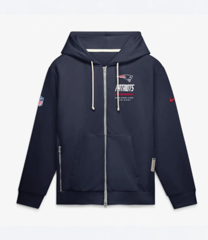 2026 New England Patriots Sideline Zip-Up Hoodie 1