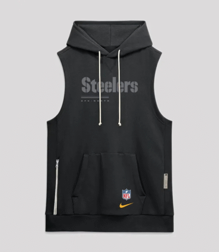 _2026 Pittsburgh Steelers Sideline Sleeveless Hoodie 1
