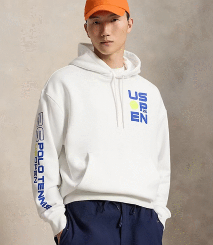 2026 Polo Ralph Lauren Big Fit US Open Graphic Hoodie 4