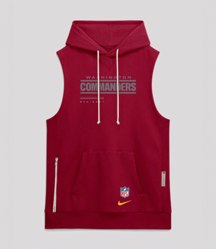 2026 Washington Commanders Sideline Sleeveless Hoodie 1