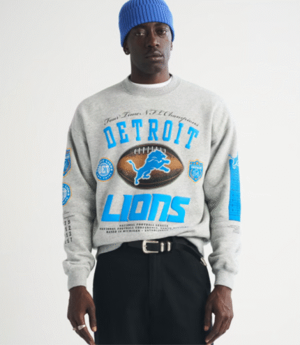 Abercrombie Detroit Lions Fleece Sweatshirt 3