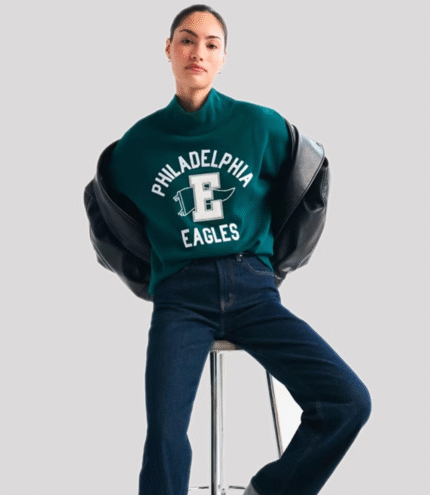 Abercrombie Eagles Mock Neck Sweatshirt 4