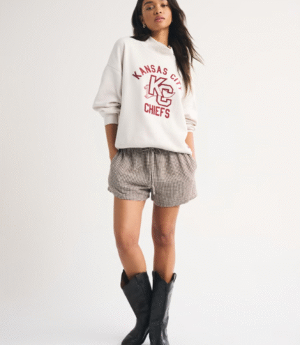 Abercrombie Kansas City Chiefs Funnel Neck Sweatshirt 3