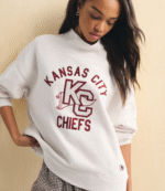 Abercrombie Kansas City Chiefs Funnel Neck Sweatshirt 4
