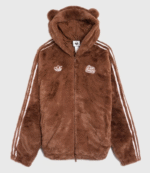 Adidas x Care Bears Fur Brown Jacket 2