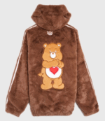 Adidas x Care Bears Fur Brown Jacket 3