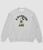 Bape x Disney Mickey Mouse College Crewneck 1