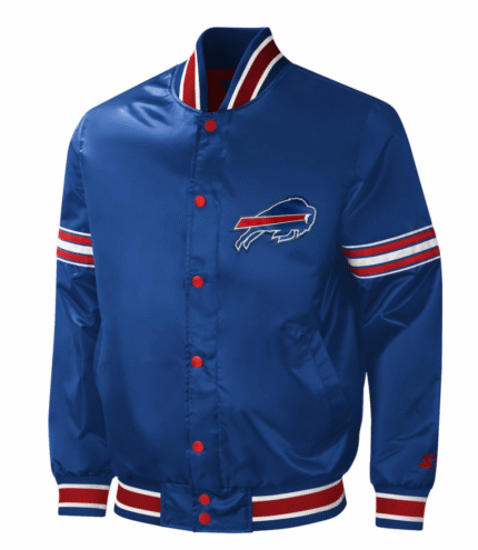 Buffalo Bills Starter Satin Full-Snap Varsity Jacket 2