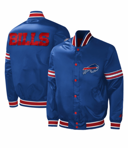 Buffalo Bills Starter Satin Full-Snap Varsity Jacket 3