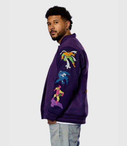 Cakeworthy Spider Man 90’s Varsity Jacket 4