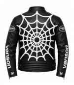Chris Brown Spider-Web Black Jacket 2