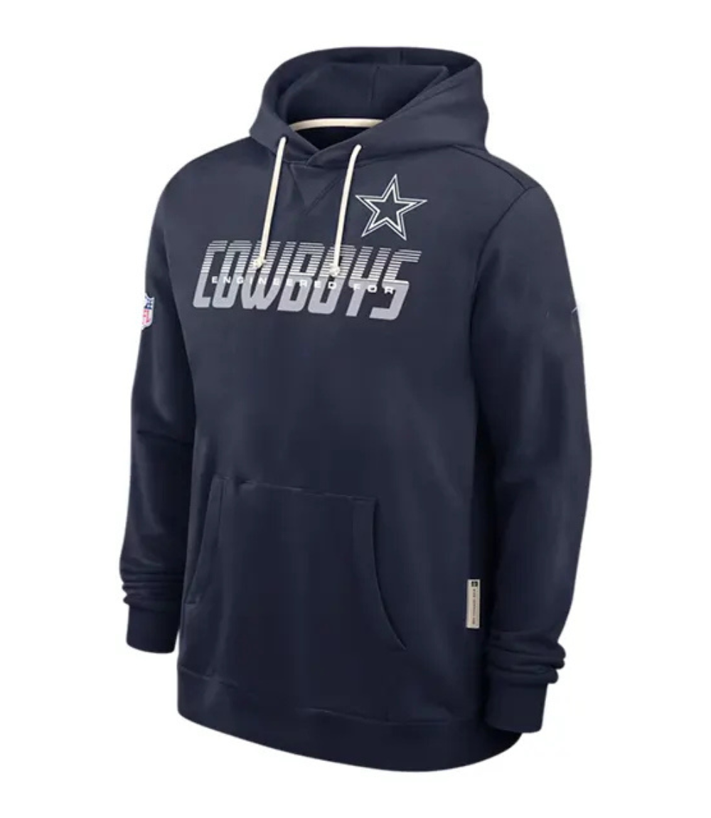 Dallas Cowboys Preseason 2026 Sideline Blue Hoodie 1 Dallas Cowboys Preseason 2026 Sideline Blue Hoodie 1