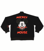 Disney Mickey Mouse Vampire Black Varsity Jacket 1