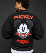 Disney Mickey Mouse Vampire Black Varsity Jacket 9