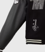 Disney x Formula 1 Minnie Mouse Black Varsity Jacket 4