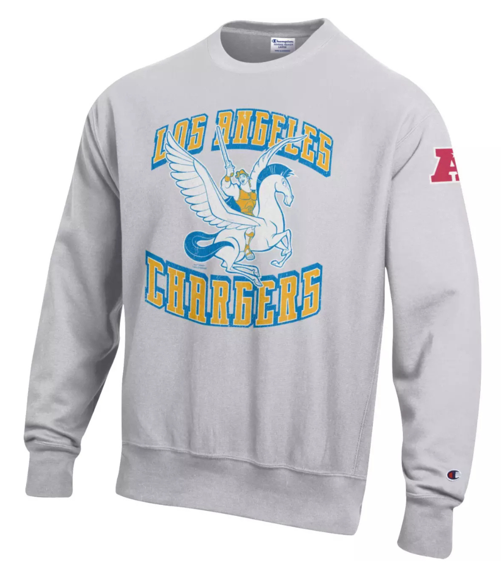 Disney x Los Angeles Chargers Pullover Sweatshirt 1 Disney x Los Angeles Chargers Pullover Sweatshirt 1