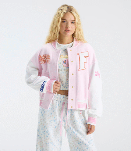 Fanatics x LoveShackFancy Florida Collegiate Varsity Jacket 2