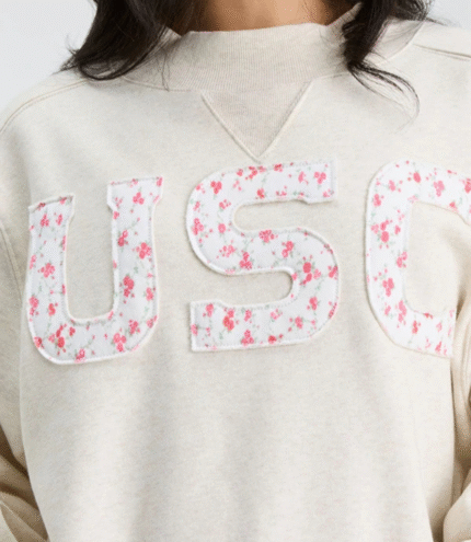 Fanatics x LoveShackFancy Southern California Mockneck Sweatshirt 2