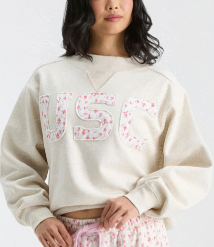 Fanatics x LoveShackFancy Southern California Mockneck Sweatshirt 3