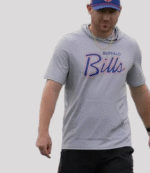 Joe Brady Preseason 2026 Bills Short Sleeve Hooded T-Shirt 4