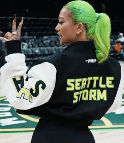 Kayce Kirihara WNBA Seattle Storm Team Cropped Jacket 2